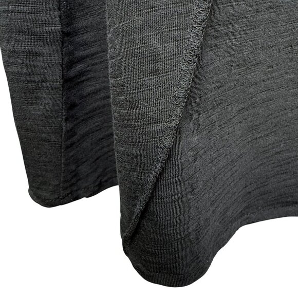 J.JILL Black Skirt XS Black Cotton Knit Casual Midi Pull on Elastic Waist - Picture 6 of 7